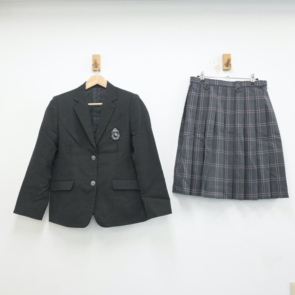 【中古】大阪府 大阪成蹊女子高等学校 女子制服 2点（ブレザー・スカート）sf021167