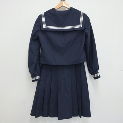 【中古】宮城県 築館中学校 女子制服 2点（セーラー服・スカート）sf021169