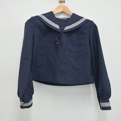 【中古】宮城県 築館中学校 女子制服 2点（セーラー服・スカート）sf021169