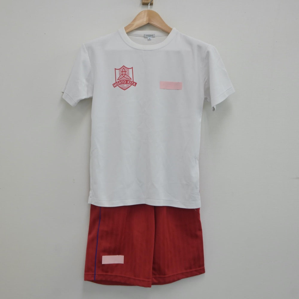 【中古】埼玉県 三郷北高等学校 女子制服 2点（体操服 上・体操服 下）sf021182