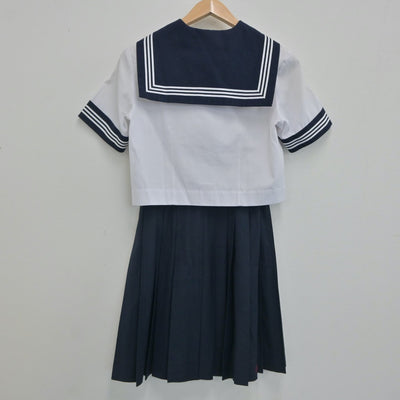 【中古】埼玉県 本庄高等学校 女子制服 3点（セーラー服・シャツ・スカート）sf021188