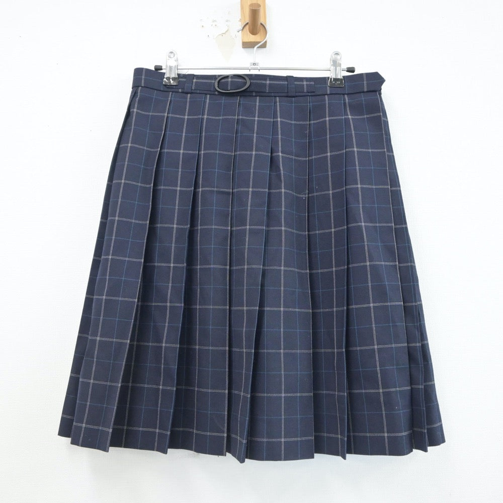 【中古】群馬県 利根実業高等学校 女子制服 3点（シャツ・ニットベスト・スカート）sf021198