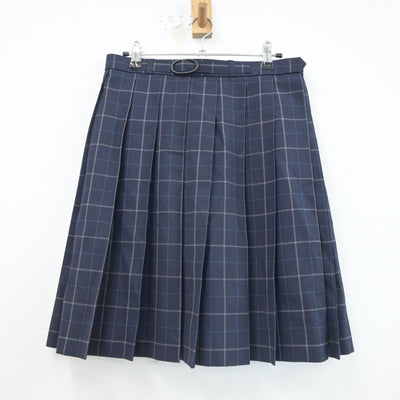 【中古】群馬県 利根実業高等学校 女子制服 3点（シャツ・ニットベスト・スカート）sf021198