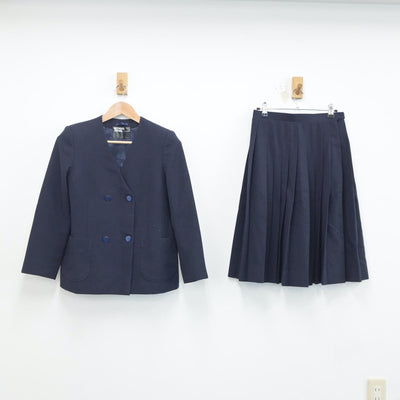 【中古】埼玉県 埼玉県深谷南中学校 女子制服 3点（ブレザー・ベスト・スカート）sf021201