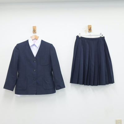 【中古】島根県 松江市立第一中学校 女子制服 3点（ブレザー・シャツ・スカート）sf021202