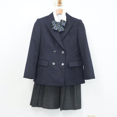 【中古】大阪府 東海大学付属大阪仰星高等学校 女子制服 6点（ブレザー・シャツ・ニット・スカート）sf021211