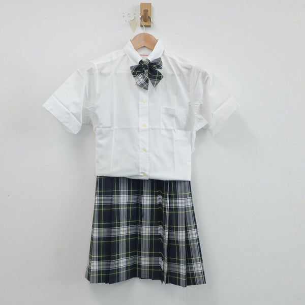 中古】東京都 青山高等学校 女子制服 4点 (ブレザー・スカート