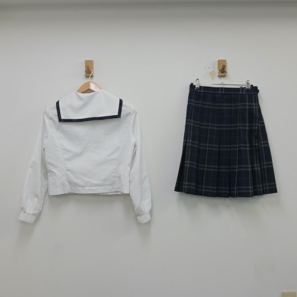 【中古】福岡県 自由が丘高等学校 女子制服 5点（ブレザー・セーラー服・ニット・スカート）sf021230