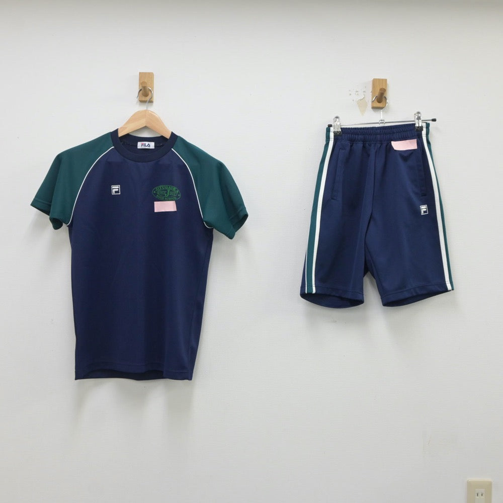 【中古】福岡県 自由が丘高等学校 女子制服 2点（体操服 上・体操服 下）sf021235