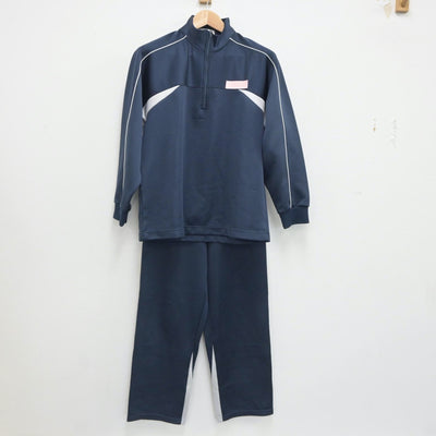 【中古】福岡県 後藤寺中学校 女子制服 3点（ジャージ 上・ジャージ 下・体操服 下）sf021243