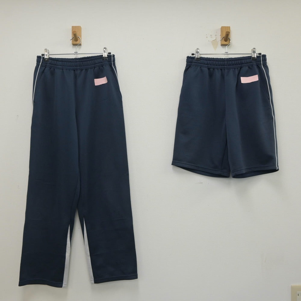 【中古】福岡県 後藤寺中学校 女子制服 3点（ジャージ 上・ジャージ 下・体操服 下）sf021243