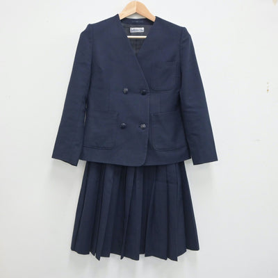 【中古】埼玉県 さいたま市立岸中学校 女子制服 2点（ブレザー・スカート）sf021247