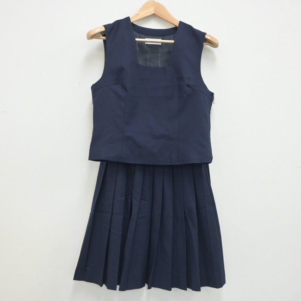 【中古】埼玉県 さいたま市立岸中学校 女子制服 3点（ブレザー・ベスト・スカート）sf021248