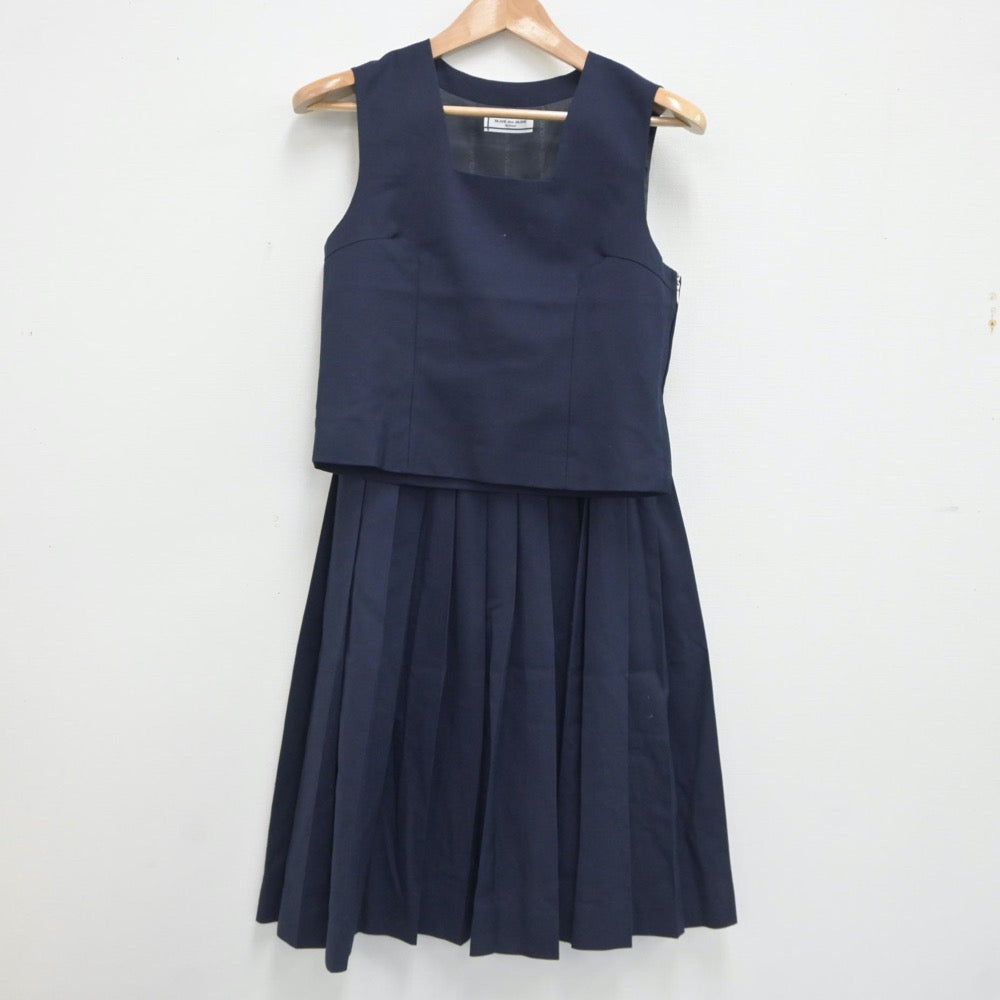 【中古】埼玉県 さいたま市立岸中学校 女子制服 2点（ベスト・スカート）sf021250