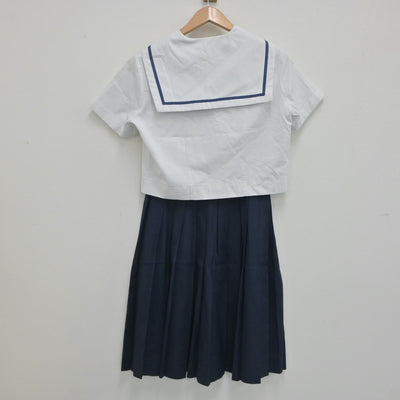 【中古】埼玉県 さいたま市立岸中学校 女子制服 2点（セーラー服・スカート）sf021251