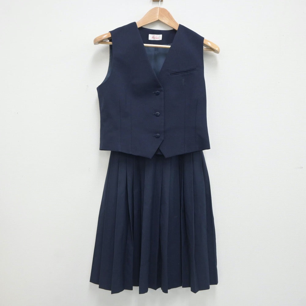 【中古】千葉県 千葉県立匝瑳高等学校 女子制服 4点（ブレザー・ベスト・スカート）sf021267