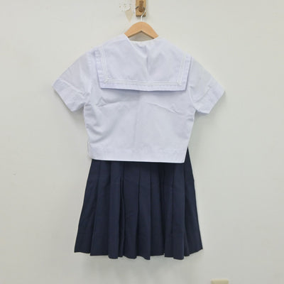 【中古】大阪府 佐野高等学校 女子制服 4点（セーラー服・スカート・スカート）sf021276