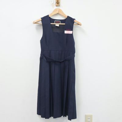 【中古】福岡県 志免町立志免中学校 女子制服 2点（セーラー服・ジャンパースカート）sf021286