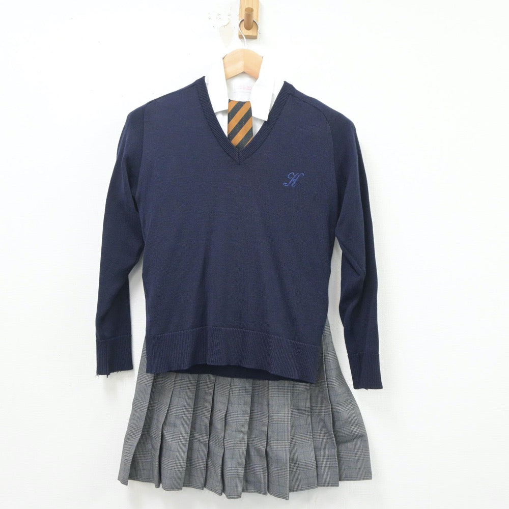 中古制服】大阪府 近畿大学付属高校 女子制服 7点（ブレザー・ニット・シャツ・スカート）sf021287【リサイクル学生服】 | 中古制服通販パレイド