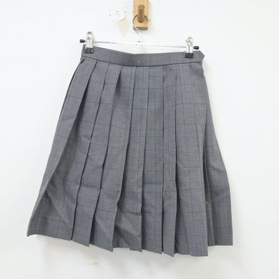 【中古】大阪府 近畿大学付属高校 女子制服 4点（ニットベスト・シャツ・スカート）sf021288