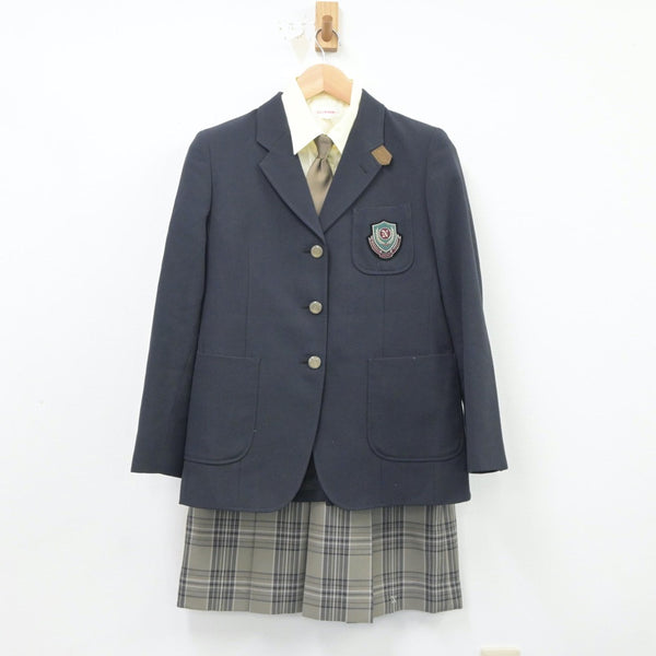 【中古制服】茨城県 土浦日本大学高等学校 女子制服 6点（ブレザー