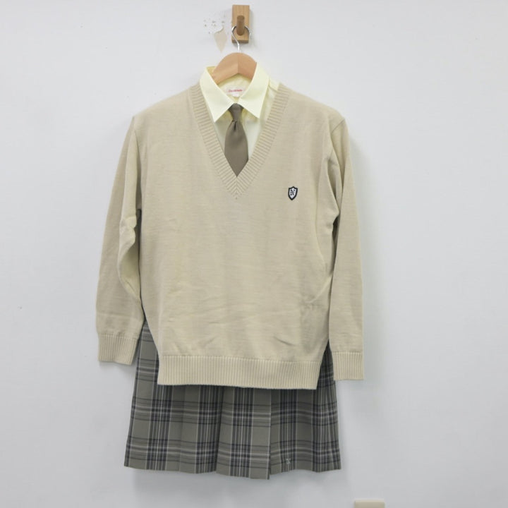 【中古制服】茨城県 土浦日本大学高等学校 女子制服 6点（ブレザー・ニット・シャツ・スカート）sf021290【リサイクル学生服】 | 中古制服 通販パレイド