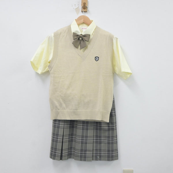 【中古制服】茨城県 土浦日本大学高等学校 女子制服 4点（ニットベスト・シャツ・スカート）sf021291【リサイクル学生服】 | 中古制服通販パレイド