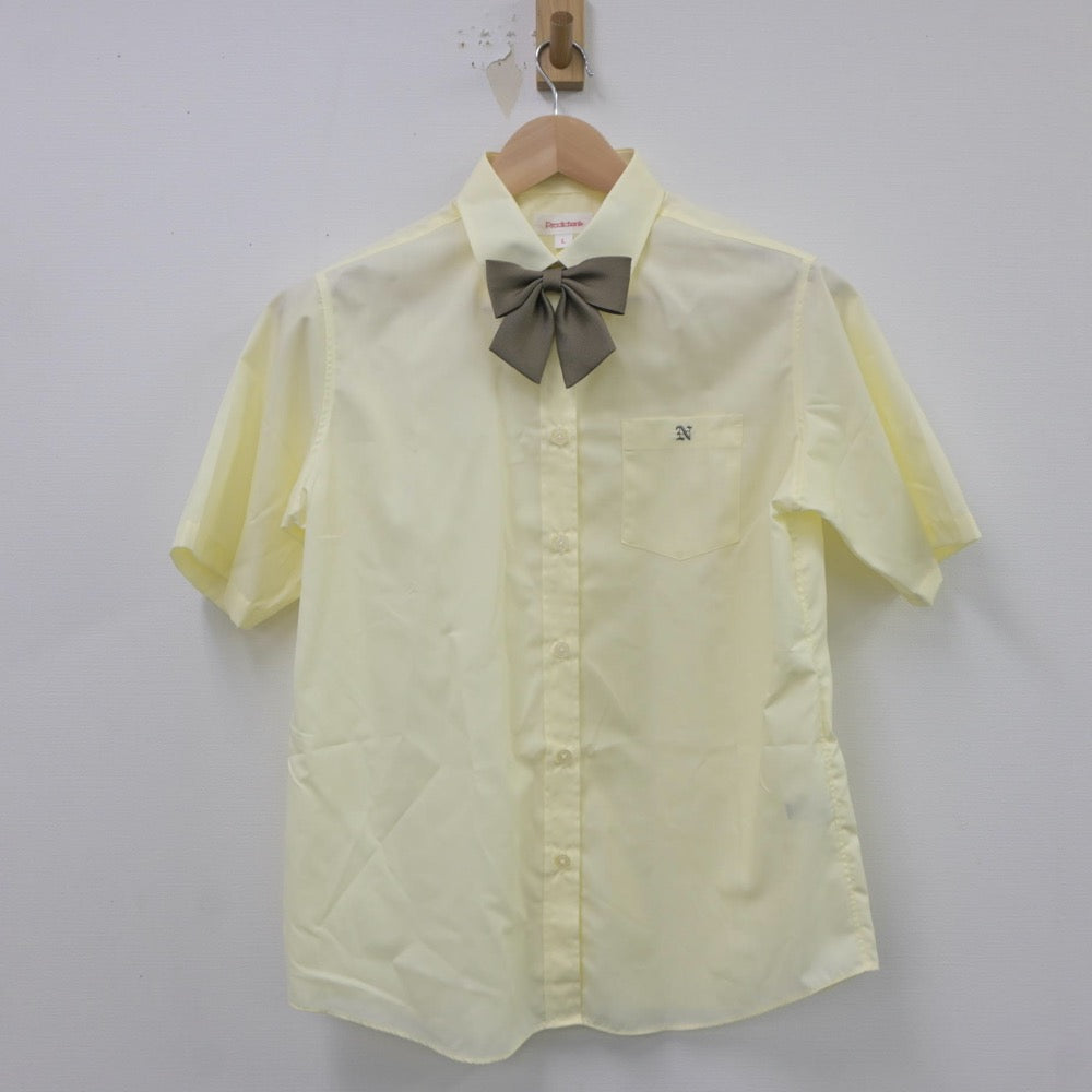 【中古】茨城県 土浦日本大学高等学校 女子制服 4点（ニットベスト・シャツ・スカート）sf021291