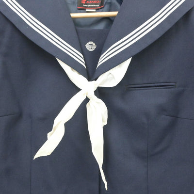 【中古】千葉県 袖ケ浦市立平川中学校 女子制服 3点（セーラー服・スカート）sf021292