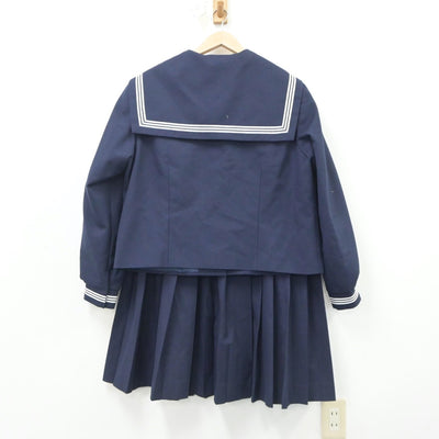 【中古】千葉県 袖ケ浦市立平川中学校 女子制服 3点（セーラー服・スカート）sf021292