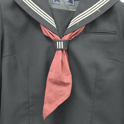 【中古】埼玉県 川島中学校 女子制服 2点（セーラー服）sf021293