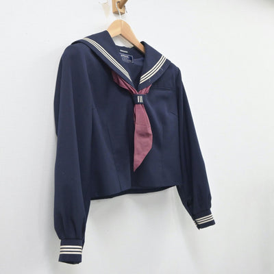 【中古】埼玉県 川島中学校 女子制服 2点（セーラー服）sf021293