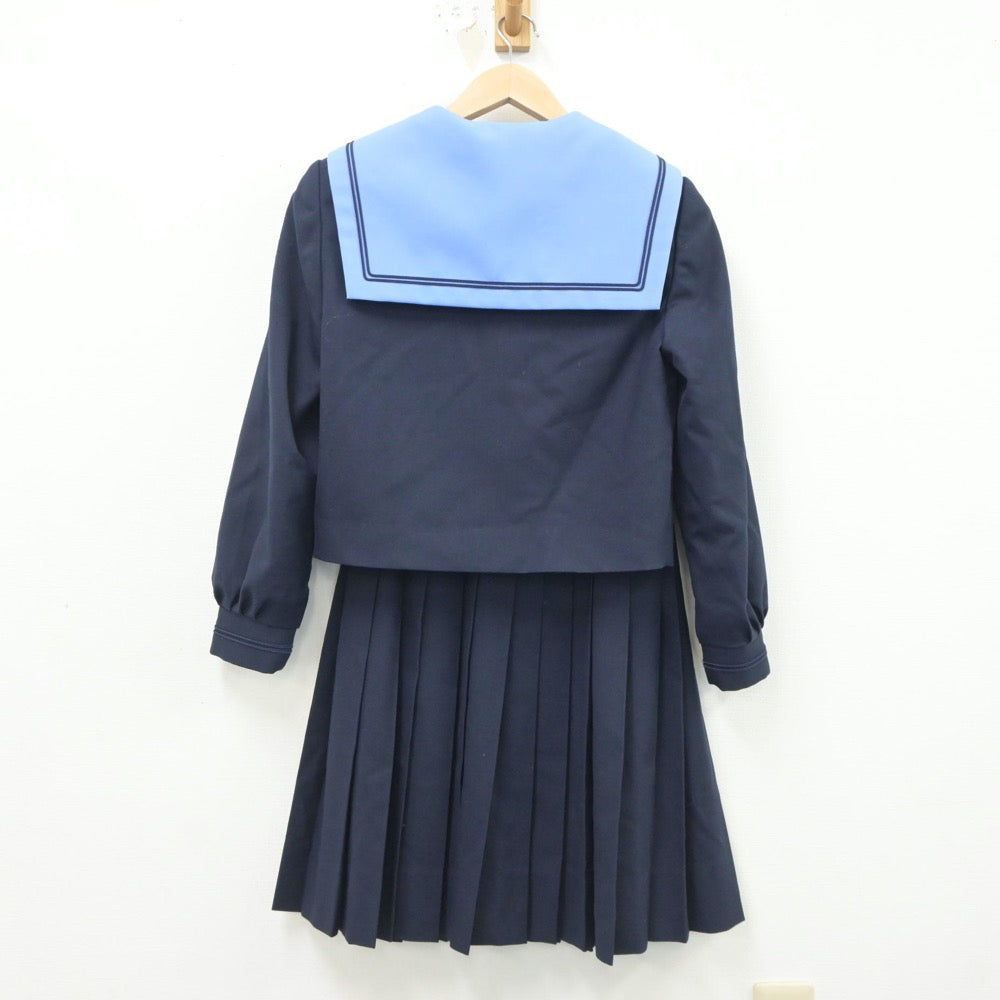 【中古】大阪府 長尾中学校 女子制服 4点（セーラー服・スカート）sf021302