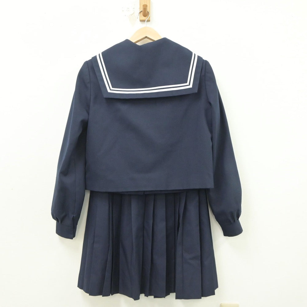 【中古】愛知県 水無瀬中学校 女子制服 3点（セーラー服・スカート）sf021303