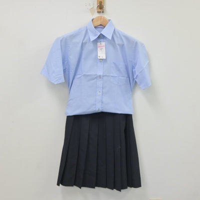 【中古】宮城県 本吉響高等学校 女子制服 3点（シャツ・スカート）sf021306