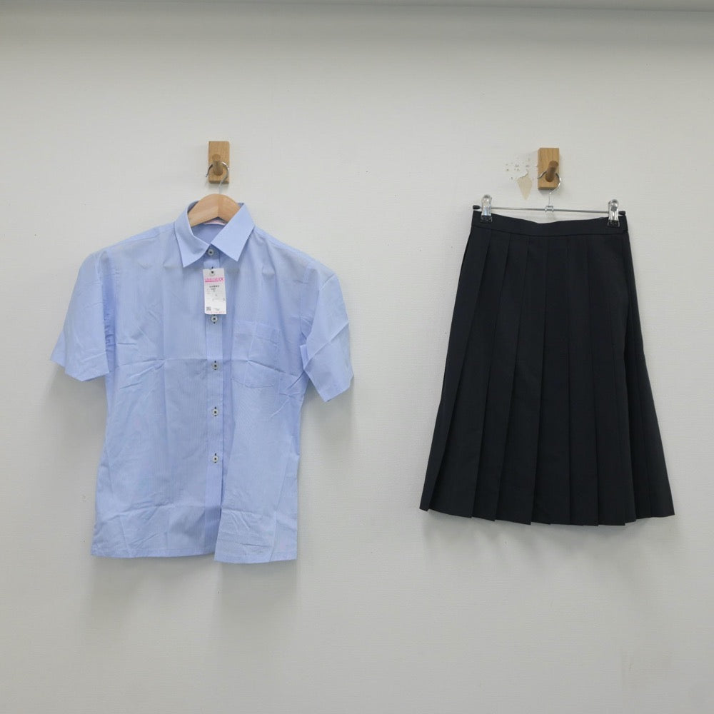 【中古】宮城県 本吉響高等学校 女子制服 3点（シャツ・スカート）sf021306