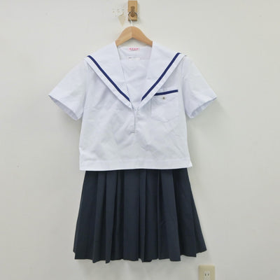 【中古】大阪府 大阪市立成南中学校 女子制服 2点（セーラー服・スカート）sf021308