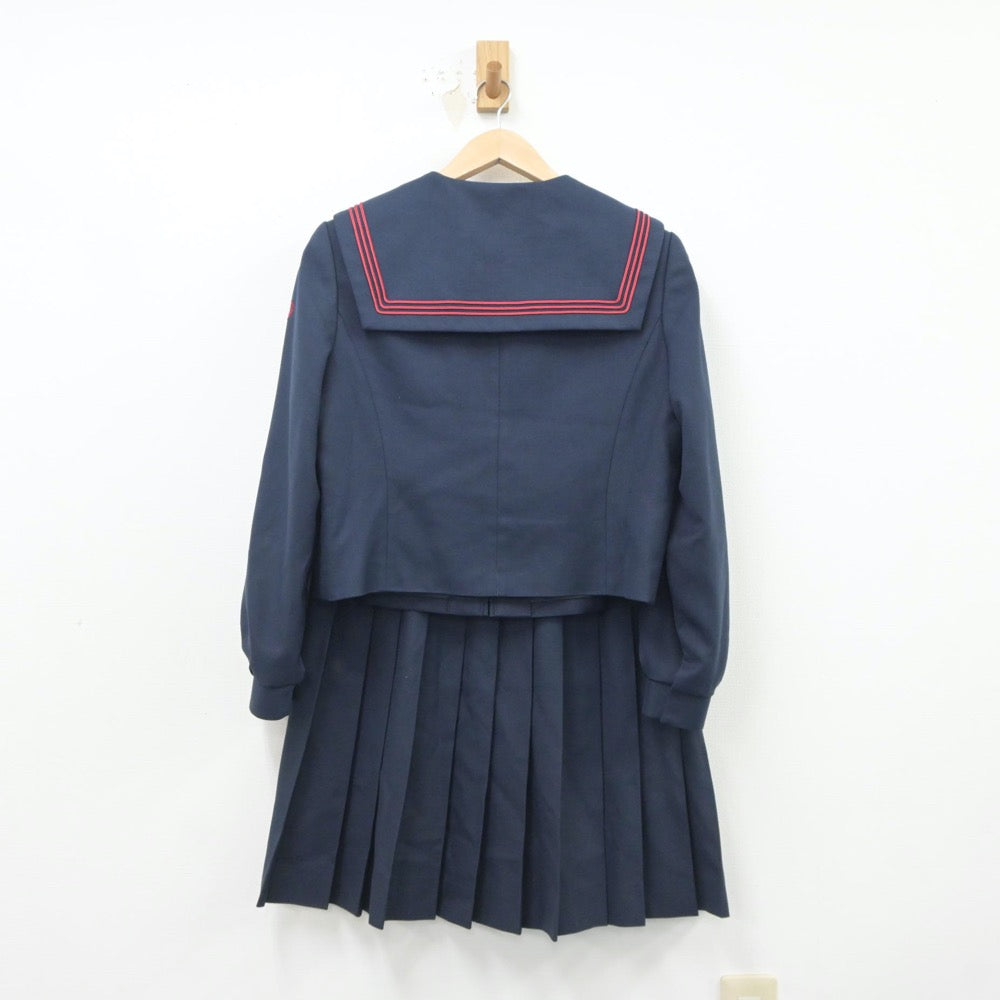 【中古】福岡県 宮若市立宮若東中学校 女子制服 2点（セーラー服・スカート）sf021309