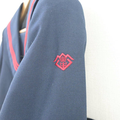 【中古】福岡県 宮若市立宮若東中学校 女子制服 2点（セーラー服・スカート）sf021309