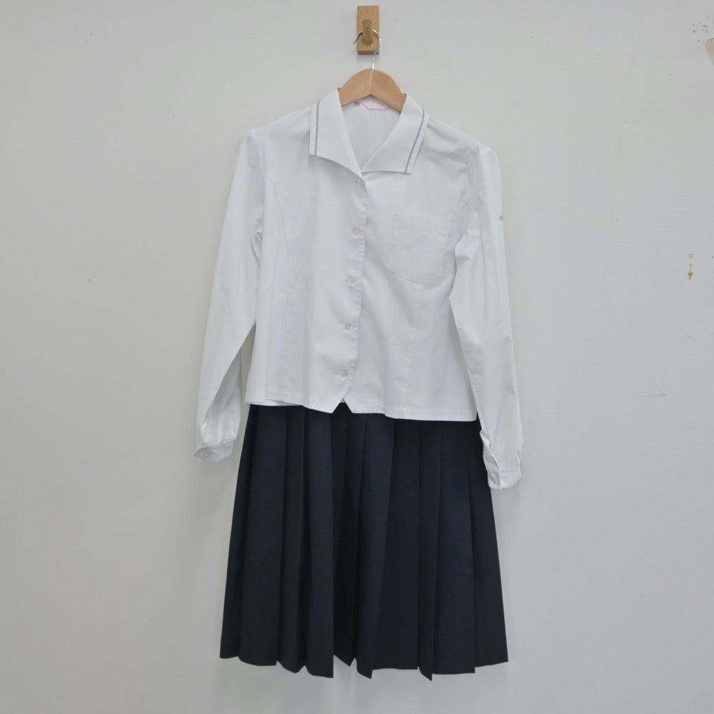 【中古】愛知県 愛知県立瀬戸西高等学校 女子制服 3点（シャツ・スカート）sf021311