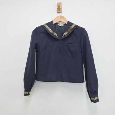 【中古】青森県 弘前学院聖愛高等学校 女子制服 2点（セーラー服・スカート）sf021314