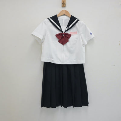 【中古】福岡県 宮若市立宮若東中学校 女子制服 3点（セーラー服・スカート）sf021315