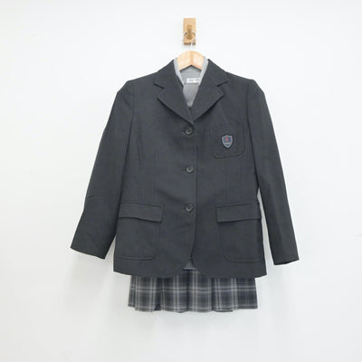 【中古】東京都 私立武蔵野高等学校 女子制服 5点（ブレザー・シャツ・ニット・スカート）sf021341