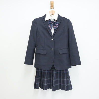 【中古】茨城県 茨城県東洋大付属牛久高等学校 女子制服 6点（ブレザー・シャツ・ニット・スカート）sf021347