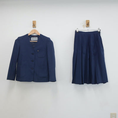 【中古】埼玉県 越谷市立千間台中学校 女子制服 2点（ブレザー・スカート）sf021362