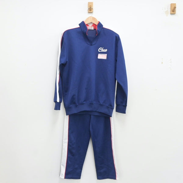 【中古】埼玉県 越谷市立中央中学校 女子制服 2点（ジャージ 上・ジャージ 下）sf021372