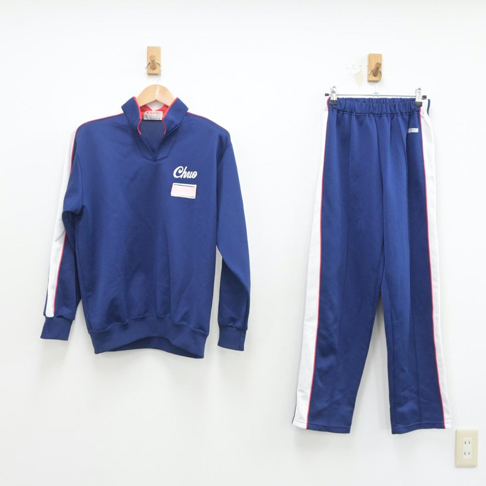 【中古】埼玉県 越谷市立中央中学校 女子制服 2点（ジャージ 上・ジャージ 下）sf021372