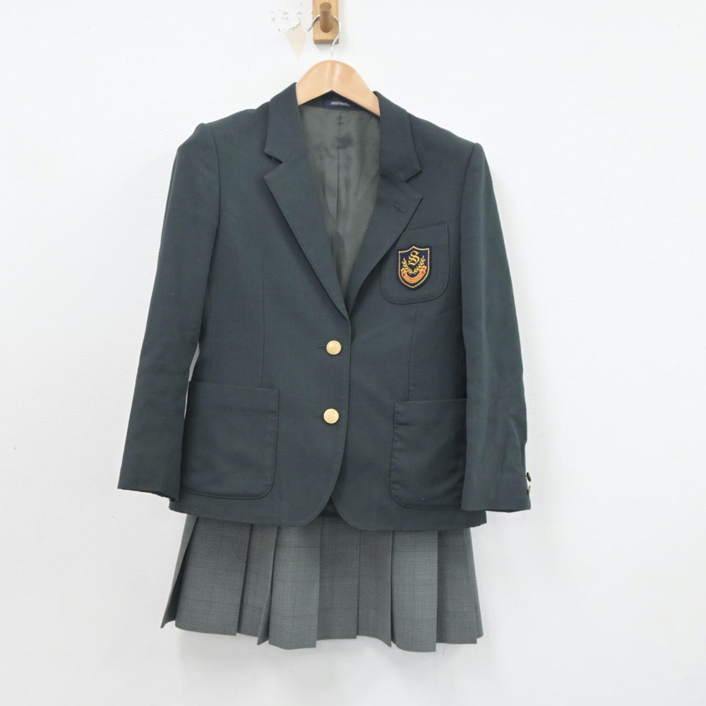 【中古】東京都 足立区立第九中学校 女子制服 2点（ブレザー・スカート）sf021378