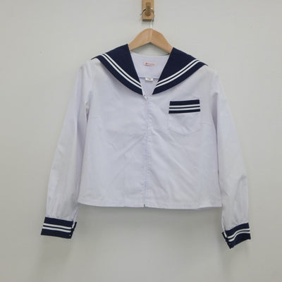 【中古】青森県 藤崎中学校 女子制服 2点（セーラー服）sf021383