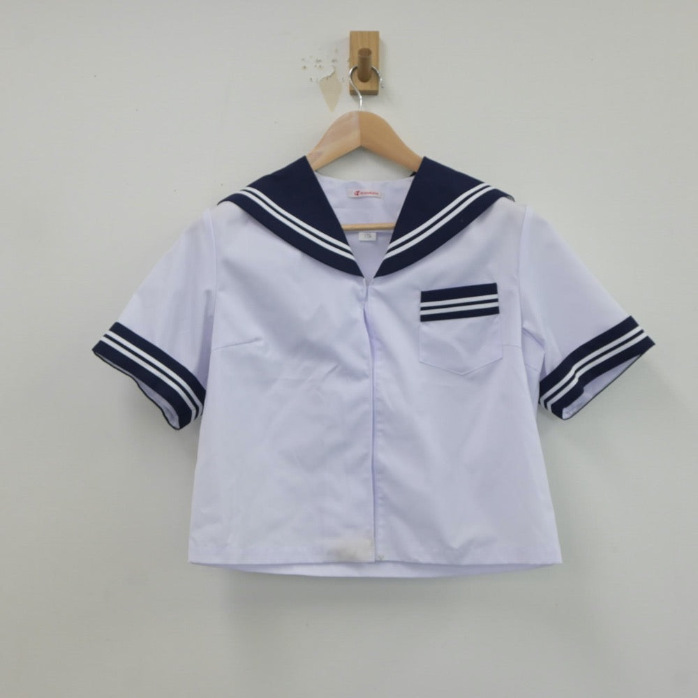 【中古】青森県 藤崎中学校 女子制服 2点（セーラー服）sf021383